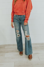 Blakeley Distressed Jeans - Maple Row Boutique 