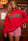 Merry-Christmas Mock Neck Sweatshirt-Reversible