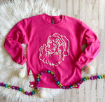 Santa Puff Ink Brights Sweatshirt