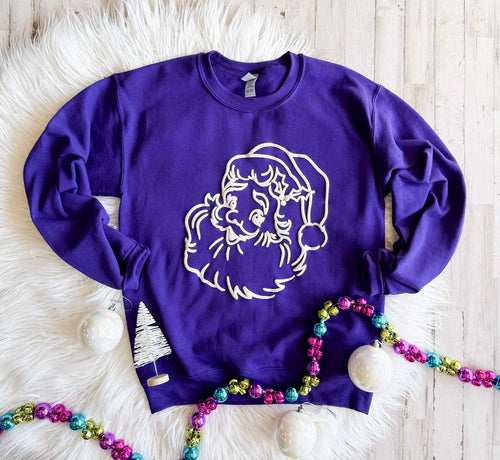 Santa Puff Ink Brights Sweatshirt