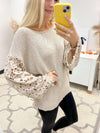 Celeste Spring Lace Sweater - Maple Row Boutique