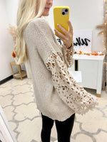 Celeste Spring Lace Sweater - Maple Row Boutique
