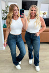 Muriel Mid Rise Control Top Classic Straight Jeans - Maple Row Boutique 