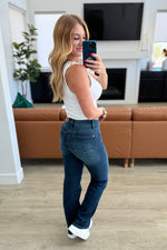 Muriel Mid Rise Control Top Classic Straight Jeans - Maple Row Boutique 