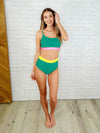 Fiji Color Block Swim Top - Maple Row Boutique