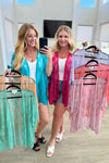 Good Days Ahead Lace Kimono In Teal - Maple Row Boutique 