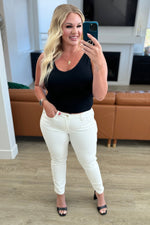 Maddie Mid Rise Braided Side Seam Relaxed Jeans - Maple Row Boutique