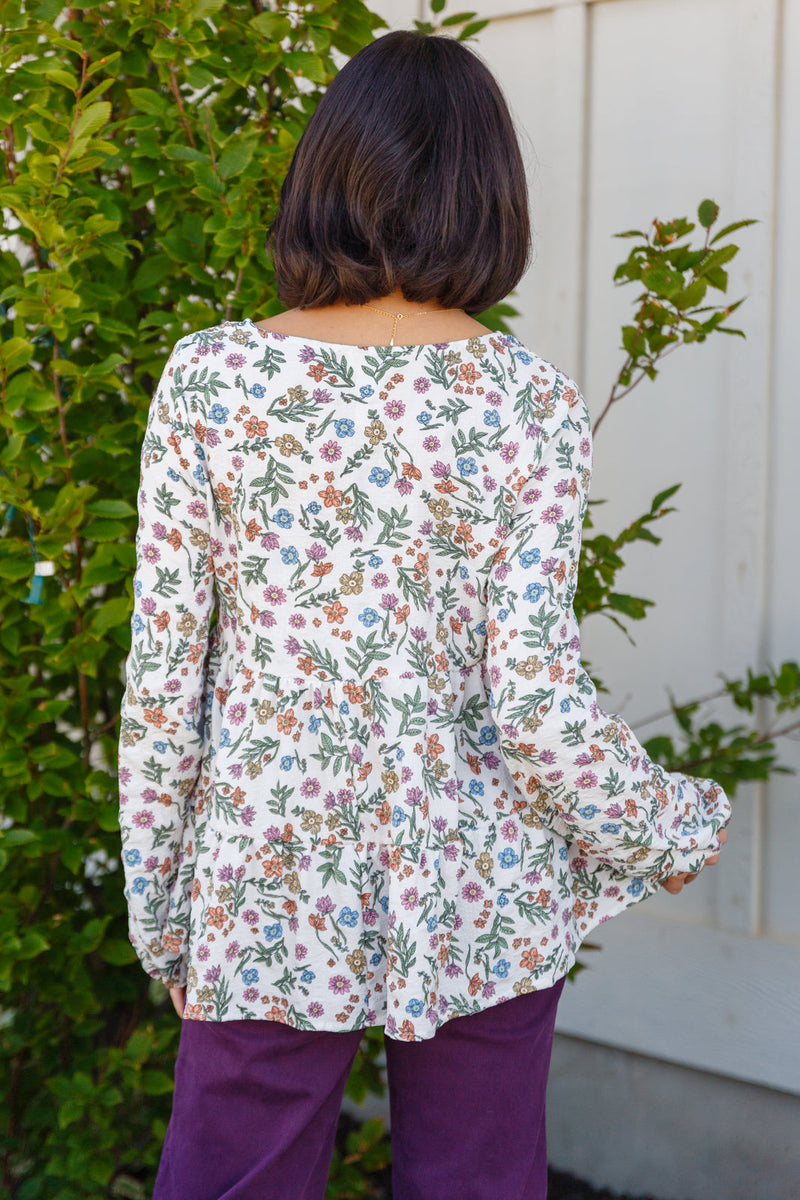 I Think I Can V-Neck Floral Top - Maple Row Boutique 