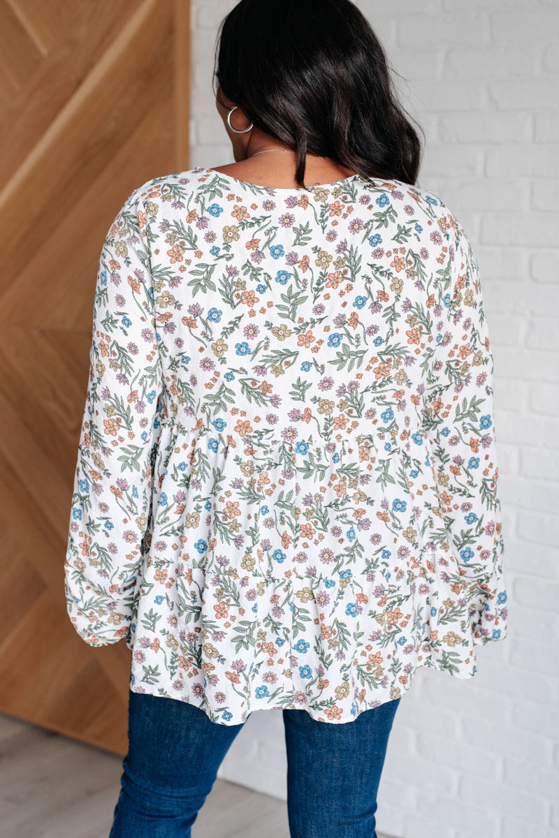 I Think I Can V-Neck Floral Top - Maple Row Boutique 