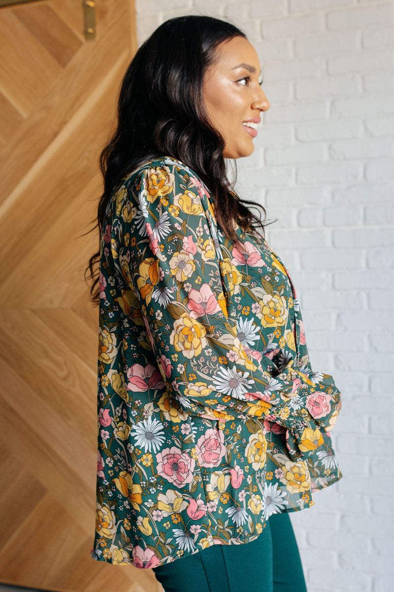 Ideal Ideas Floral Blouse - Maple Row Boutique 