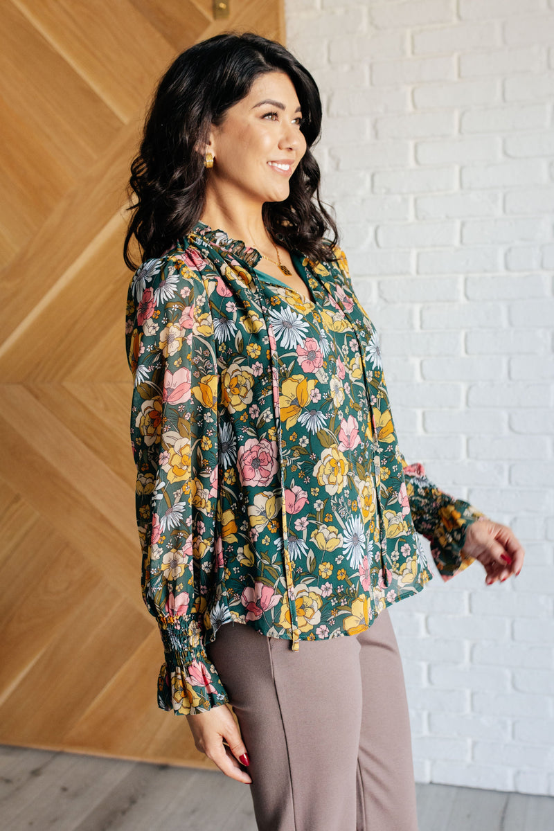 Ideal Ideas Floral Blouse - Maple Row Boutique 