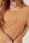 It's Been So Long Henley in Golden Sand - Maple Row Boutique 