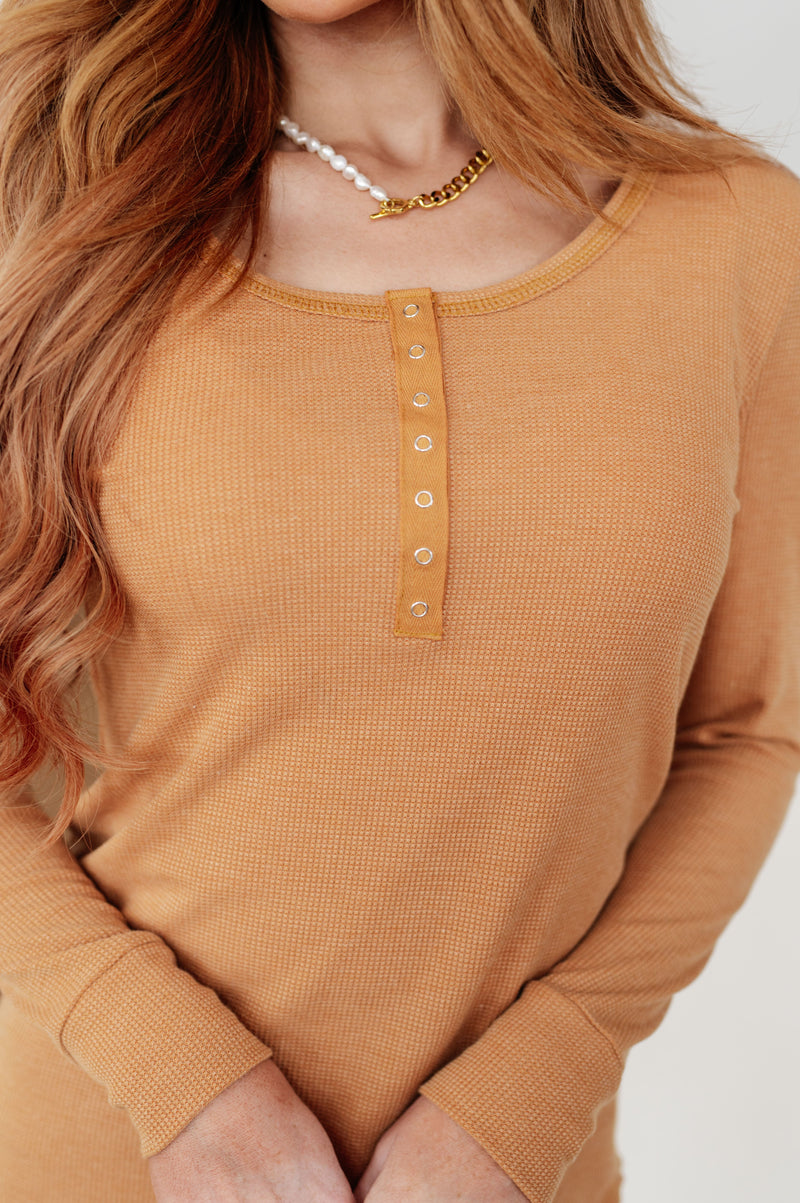 It's Been So Long Henley in Golden Sand - Maple Row Boutique 