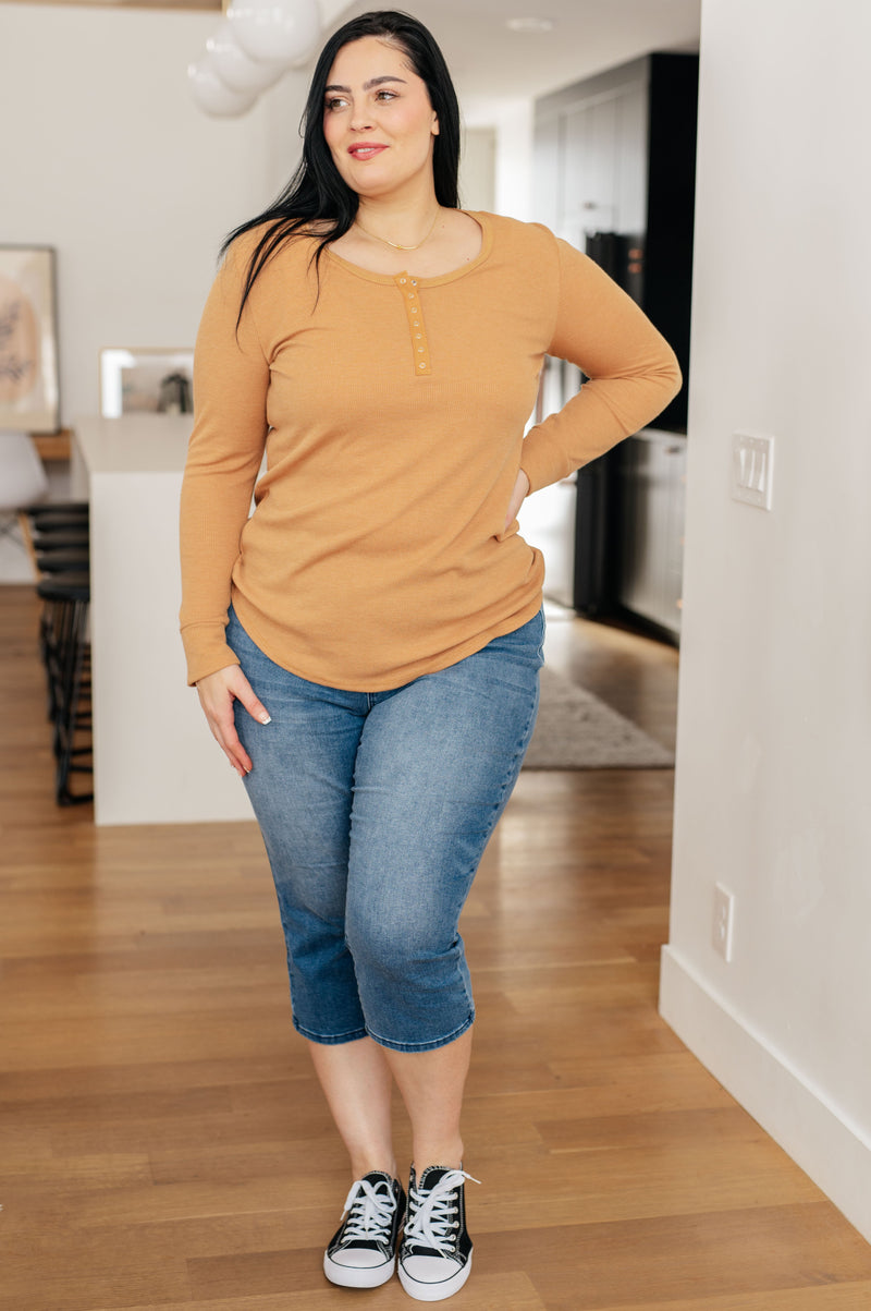 It's Been So Long Henley in Golden Sand - Maple Row Boutique 