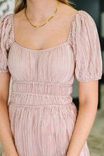 It's For the Aesthetic Balloon Sleeve Dress - Maple Row Boutique