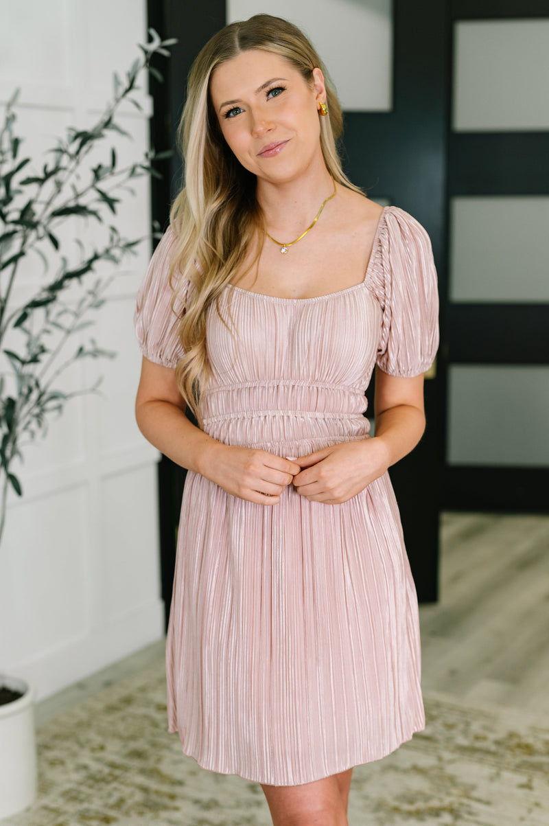 It's For the Aesthetic Balloon Sleeve Dress - Maple Row Boutique