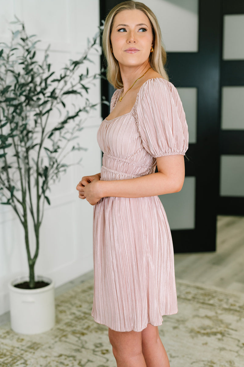 It's For the Aesthetic Balloon Sleeve Dress - Maple Row Boutique