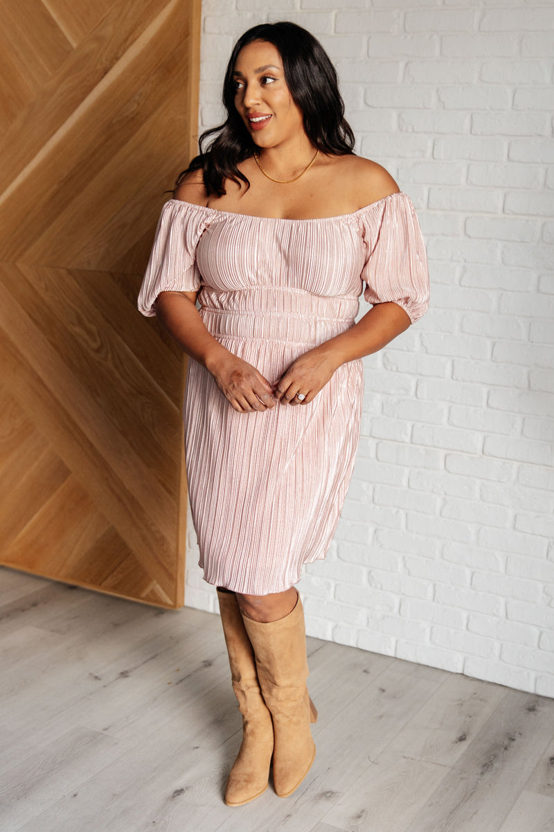 It's For the Aesthetic Balloon Sleeve Dress - Maple Row Boutique 