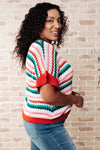 It's a Go Striped Knit Top - Maple Row Boutique