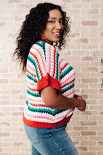It's a Go Striped Knit Top - Maple Row Boutique