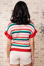 It's a Go Striped Knit Top - Maple Row Boutique