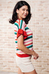 It's a Go Striped Knit Top - Maple Row Boutique