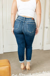 London Midrise Cuffed Boyfriend Jeans - Maple Row Boutique 