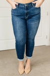 London Midrise Cuffed Boyfriend Jeans - Maple Row Boutique 