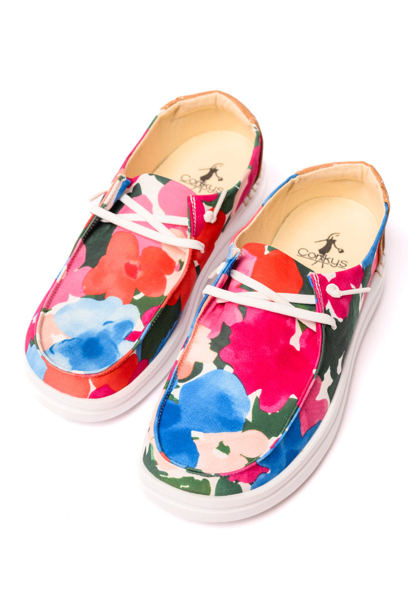 Kayak 2 Shoes in Floral - Maple Row Boutique 