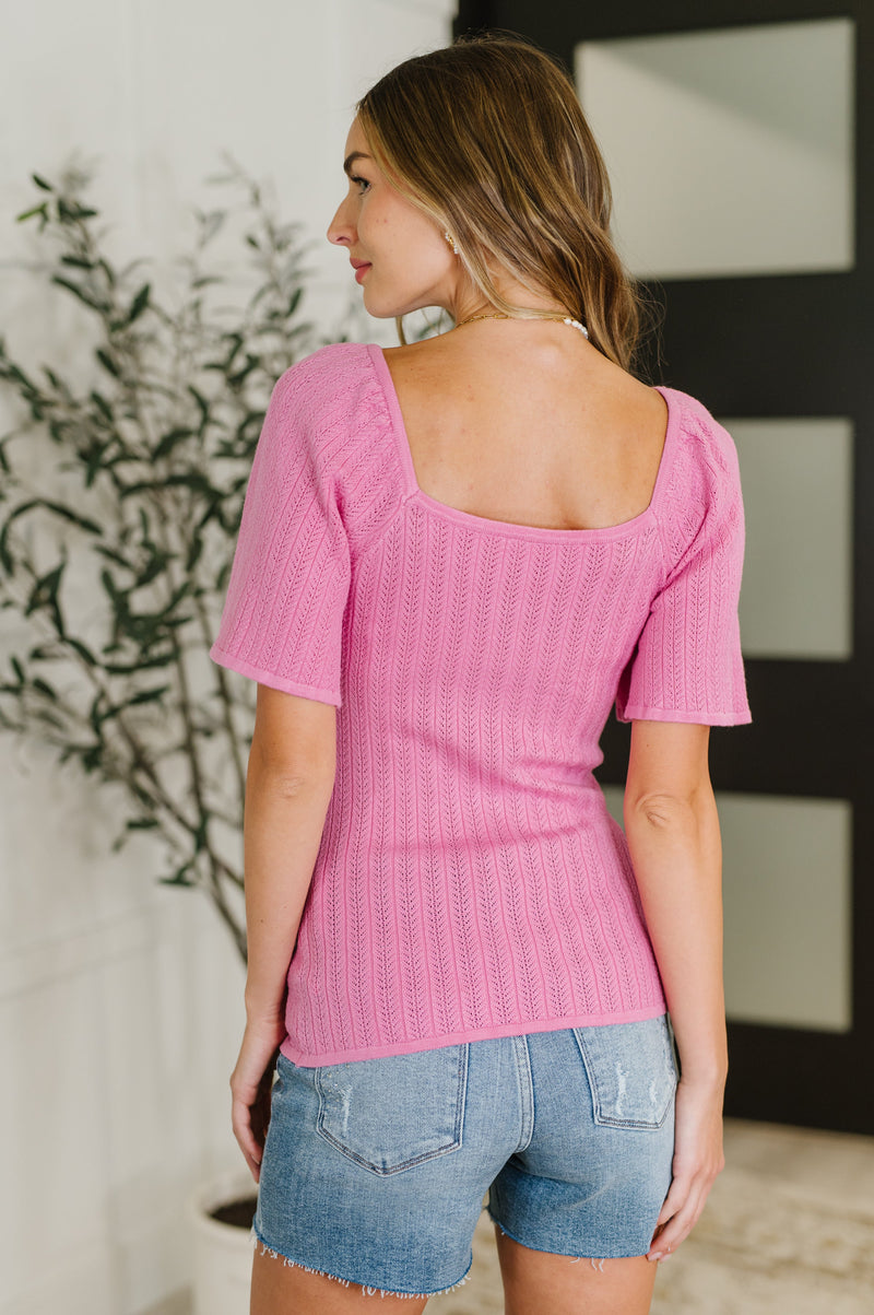 PREORDER: Kimono Sleeve Knit Blouse in Fuchsia - Maple Row Boutique