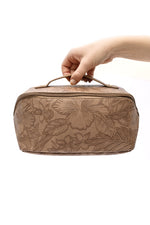 Life In Luxury Large Capacity Cosmetic Bag in Cream - Maple Row Boutique