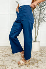 Little Strolls Straight Leg Trousers in Royal Blue - Maple Row Boutique