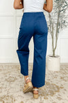 Little Strolls Straight Leg Trousers in Royal Blue - Maple Row Boutique