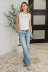Lorena Mid Rise Vintage Wash Bootcut Jeans - Maple Row Boutique