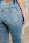 Lorena Mid Rise Vintage Wash Bootcut Jeans - Maple Row Boutique