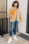 Love It Don't Leave It Floral Fleece Jacket - Maple Row Boutique