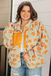 Love It Don't Leave It Floral Fleece Jacket - Maple Row Boutique