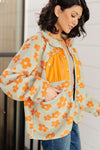 Love It Don't Leave It Floral Fleece Jacket - Maple Row Boutique