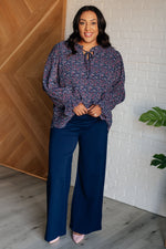 Magic Wide Leg Pants in Navy - Maple Row Boutique 