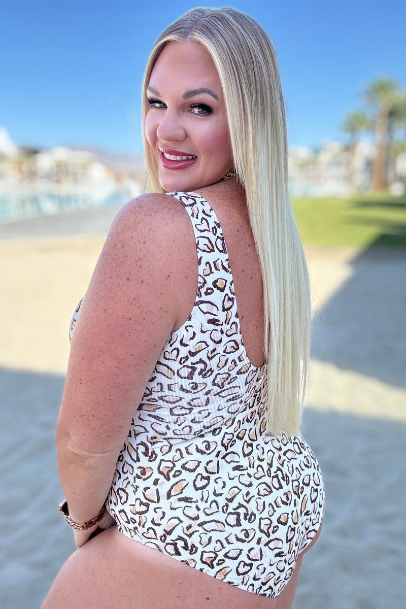 Madagascar Cheetah Swimsuit - Maple Row Boutique