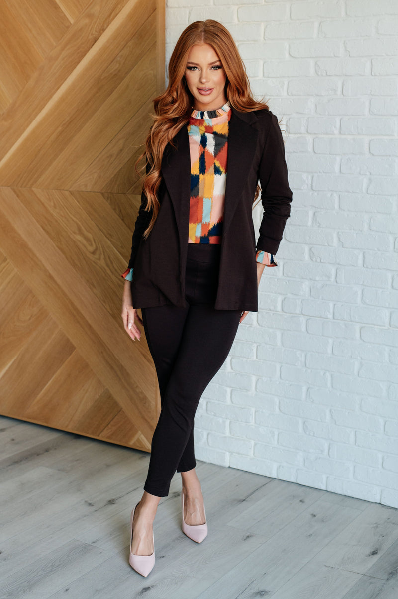Magic Ankle Crop Skinny Pants in Chocolate - Maple Row Boutique 