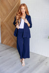 Magic Wide Leg Crop Pants in Navy - Maple Row Boutique 
