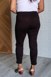 Magic Ankle Crop Skinny Pants in Chocolate - Maple Row Boutique 