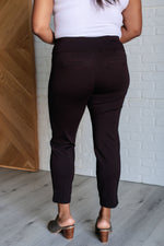 Magic Ankle Crop Skinny Pants in Chocolate - Maple Row Boutique 