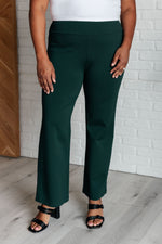 Magic Straight Pants in Hunter Green - Maple Row Boutique 