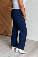 Magic Straight Pants in Navy - Maple Row Boutique 