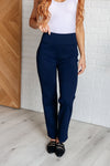 Magic Straight Pants in Navy - Maple Row Boutique 