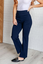 Magic Straight Pants in Navy - Maple Row Boutique 