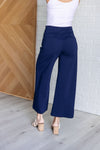 Magic Wide Leg Crop Pants in Navy - Maple Row Boutique 