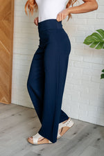 Magic Wide Leg Pants in Navy - Maple Row Boutique 